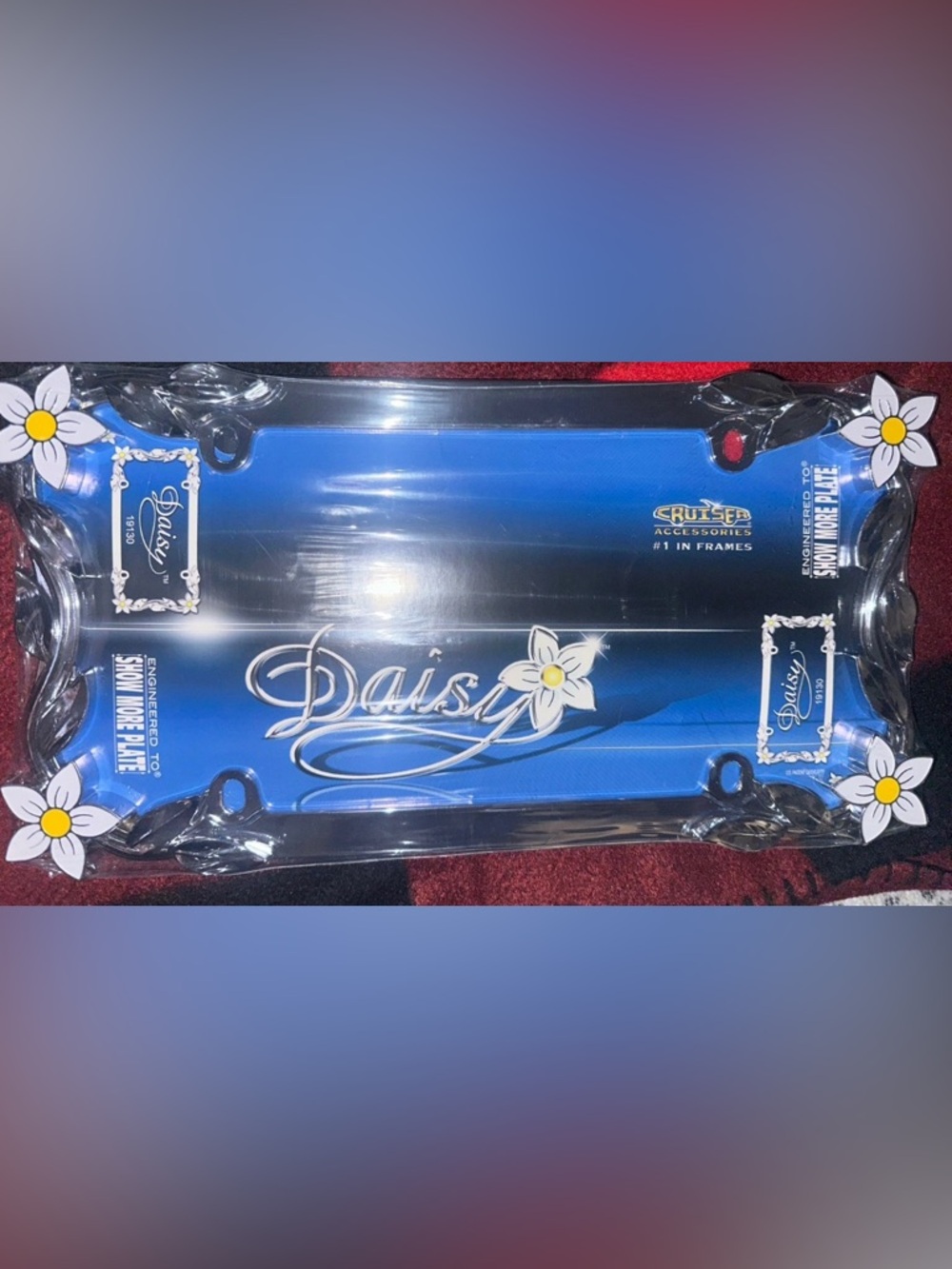 License plate Daisy Decorative Sign